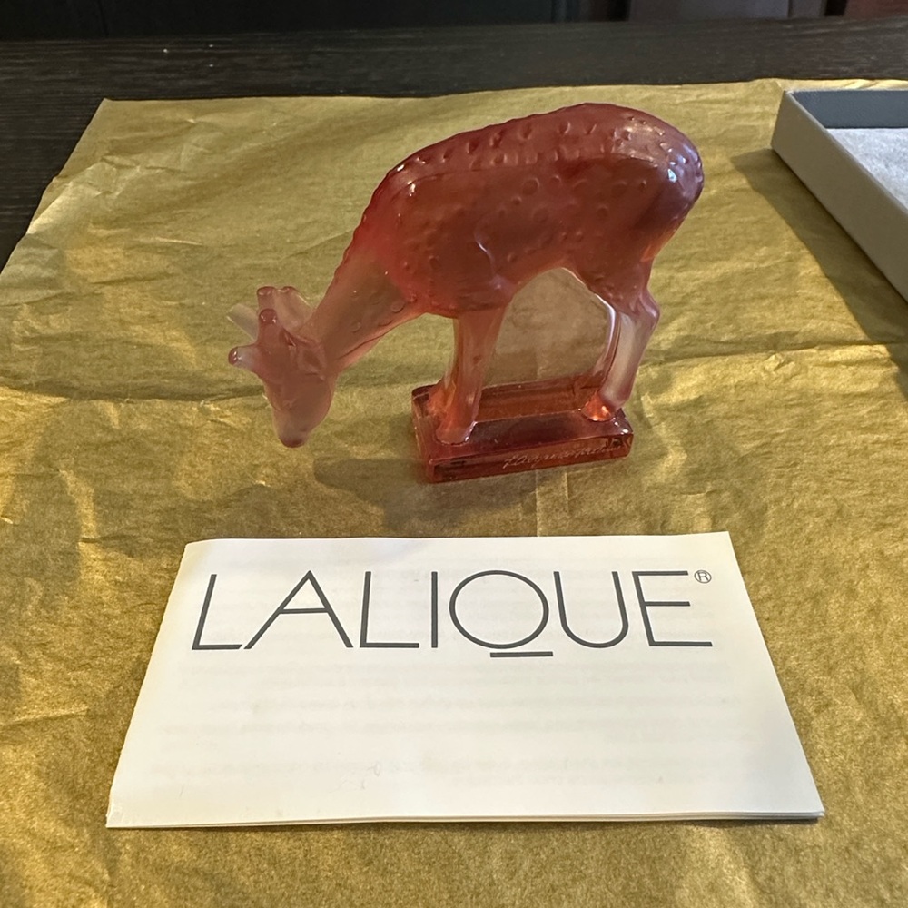 Vintage NIB Lalique Deer - Picture 3 of 3